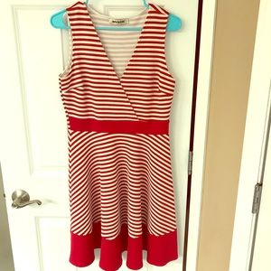 ModCloth nautical red and white striped dress